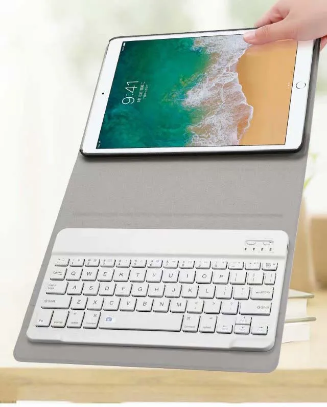 Разделение дизайн кожаный чехол клавиатура Bluetooth для iPad Mini 1234 воздуха 1 Air 2 2017 2018 9 7