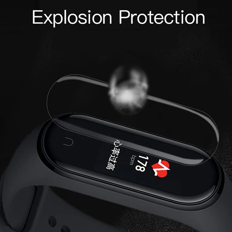 12 шт. защитная пленка для экрана xiaomi mi Band 4 мягкая умного браслета miband не