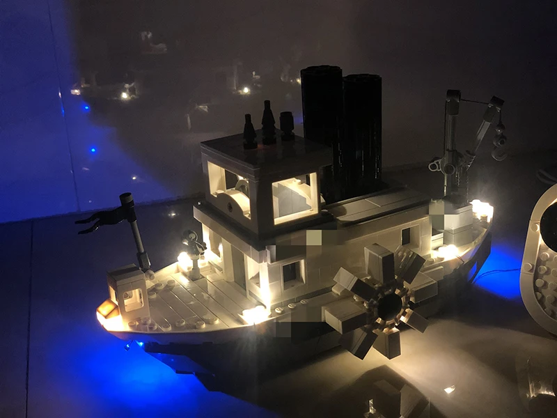 Сериалы DisneyING Steamboat Willie набор со светодиодной подсветкой строительные блоки кирпичи идеи Мальчик Дети подарки на день рождения