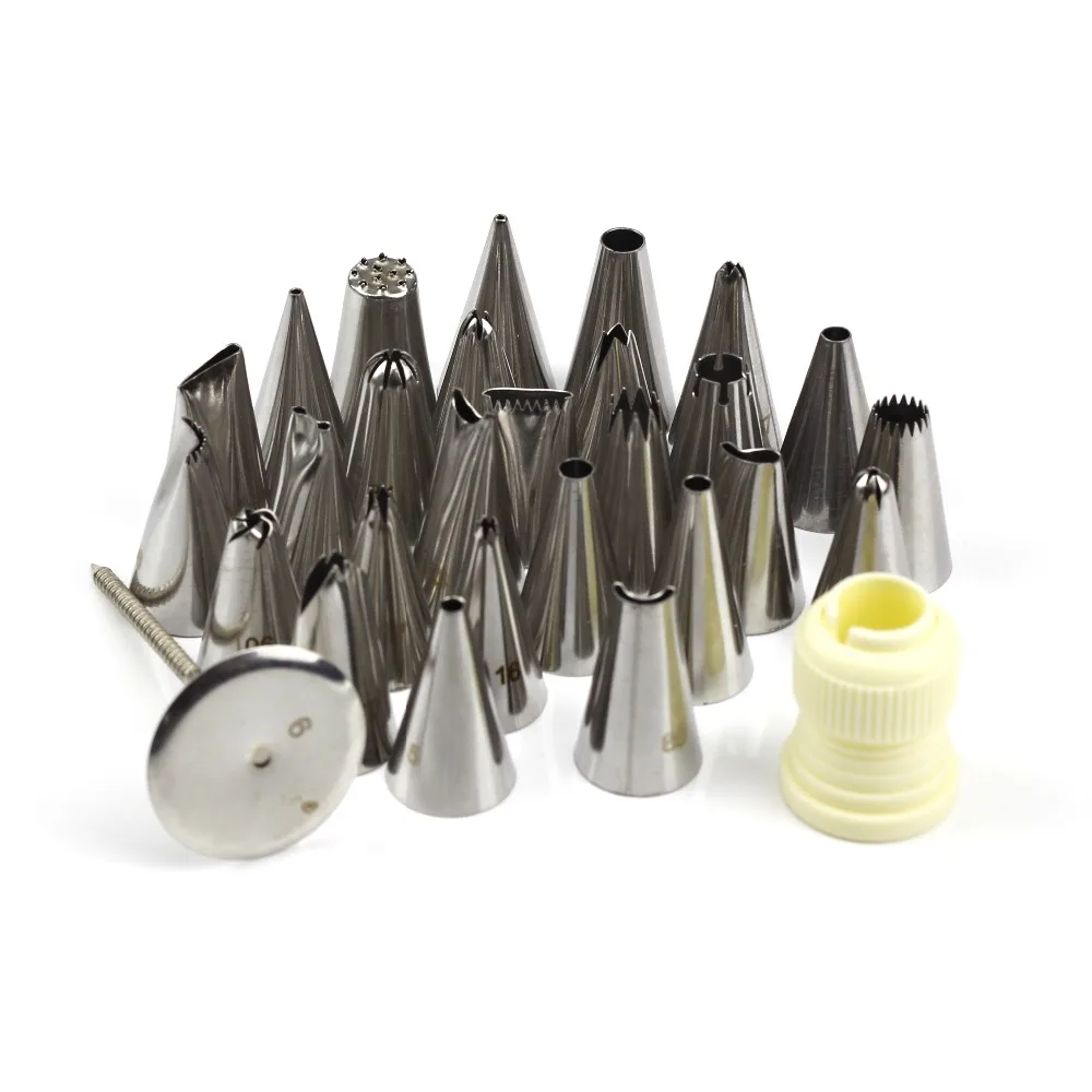 65 шт./компл. насадки для кондитерских изделий из нержавеющей стали|baking tools|nozzles