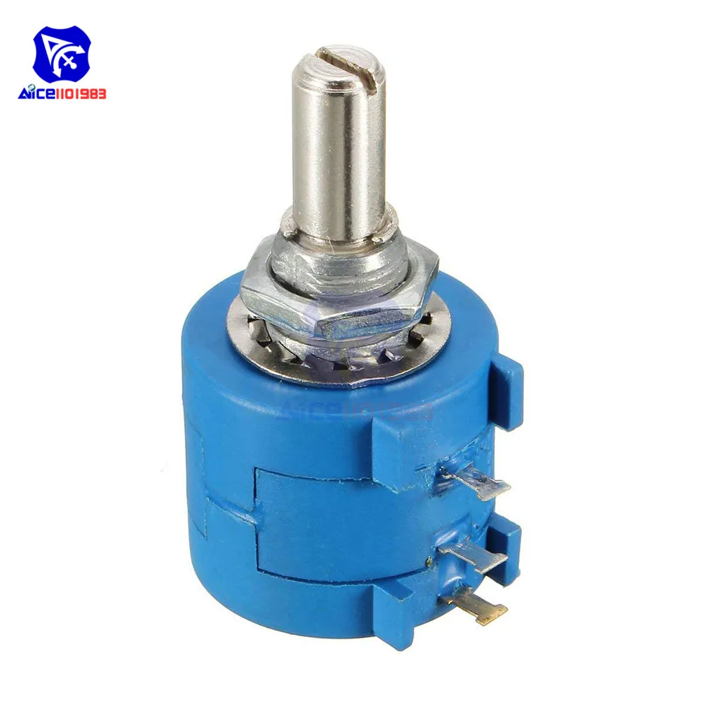 3590S-2-104L 100K Ом проволочный прецизионный потенциометр горшок 10 поворотов вращающийся, линейный потенциометр