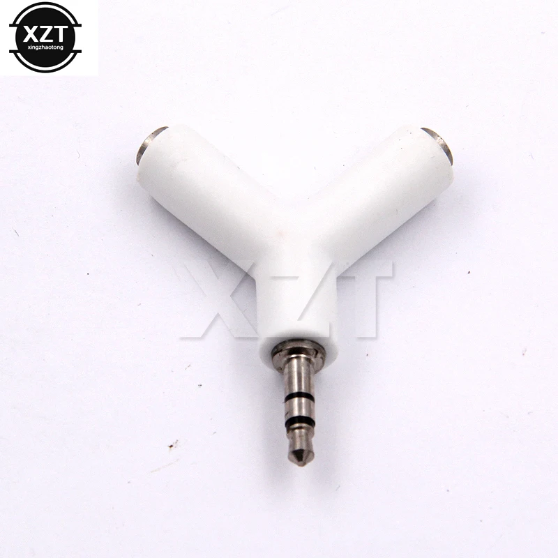 Портативный цветной разветвитель для наушников 3 5 мм аудио преобразователь 2