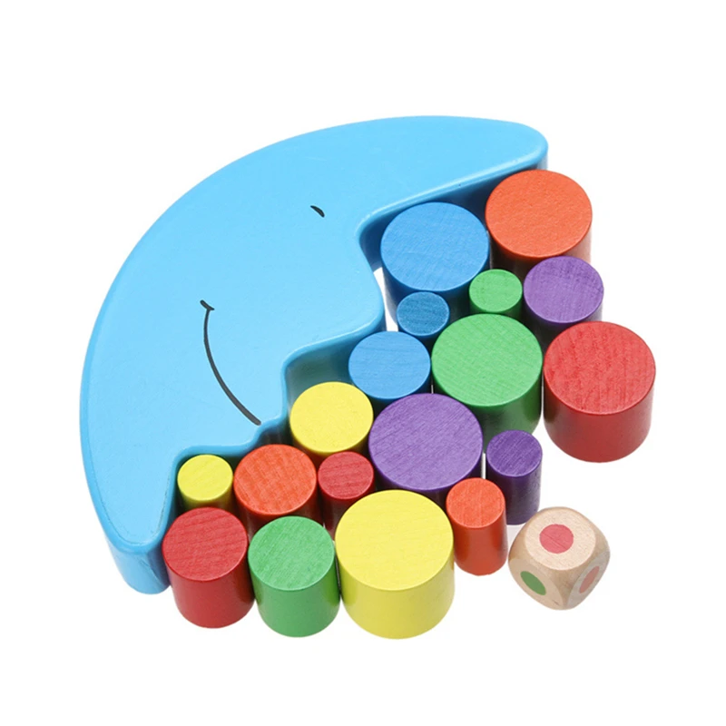 Candywood деревянный лунный баланс игра Детские развивающие игрушки для детей деревянные игрушки балансирующие блоки для маленьких детей Монтессори
