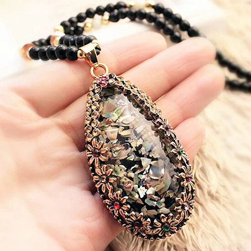 Ожерелье с кулоном из искусственного опала 6T17 7FD3 BEAF|sweater chain|pendant necklacenecklace chain |