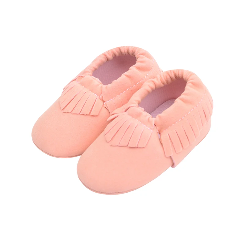 Bebes/мокасины из искусственной замши для новорожденных мальчиков и девочек; Мягкие Мокасины; обувь для первых шагов с бахромой на мягкой нескользящей подошве; обувь для малышей