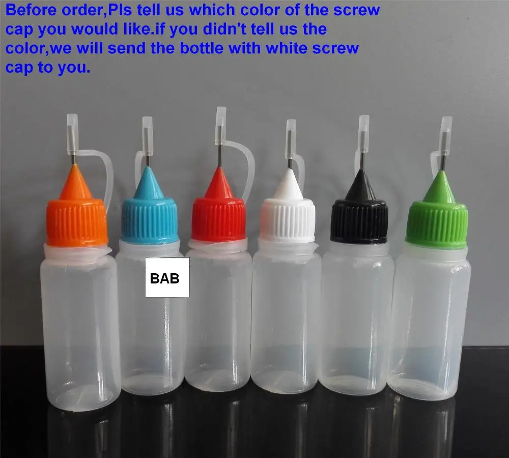 Бесплатная доставка 10 шт./лот пустые пластиковые бутылки мл со стальными иглами