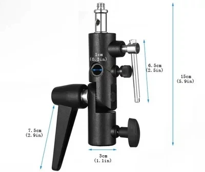 Зонт поворотный держатель кронштейн 1/4 &quot3/8&quot F Студия фото Speedlight штатив|light stand