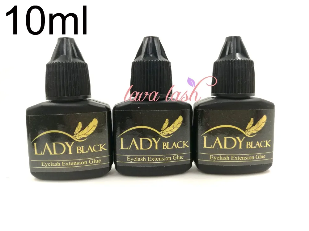 Бесплатная доставка 3 шт./лот клей для наращивания ресниц fast glue lady black eyelash 10