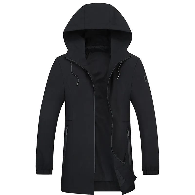 Plus 9X 8XL 6XL 5XL 4XL 2018 new trench coat men brand clothing Top Quality male long army green windbreaker jacket | Мужская одежда