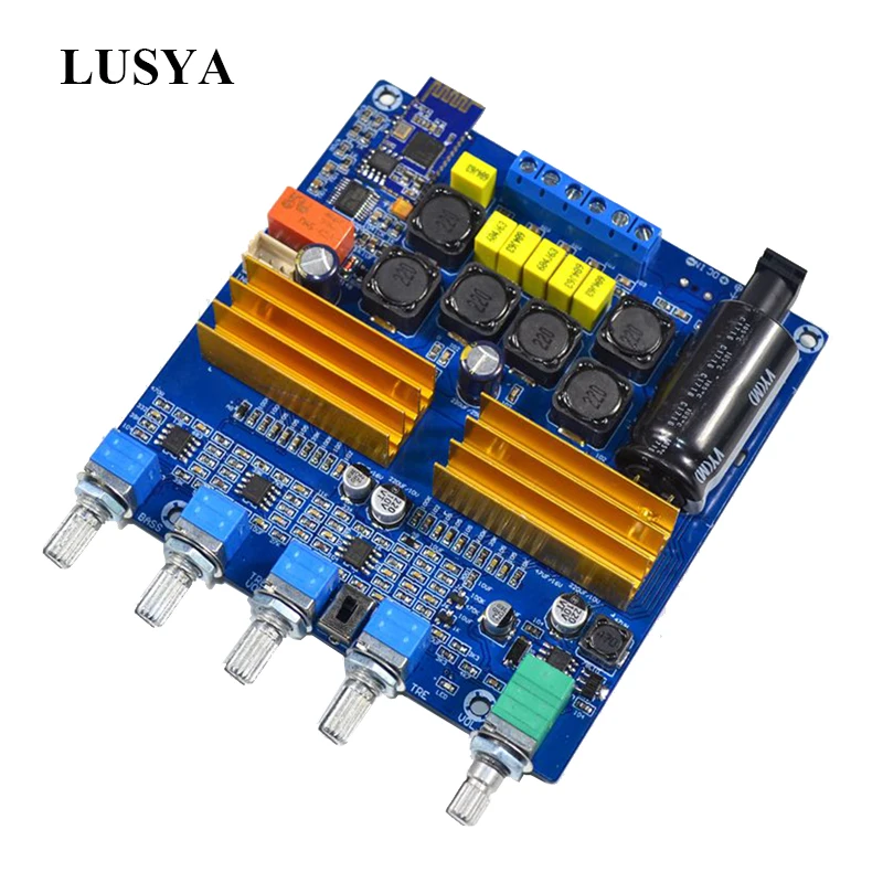 Lusya TPA3116 Bluetooth 5,0 QCC3003 усилитель 50 Вт* 2+ 100 Вт 2,1 цифровой аудио усилитель PCM5102 ЦАП DC24V T0154
