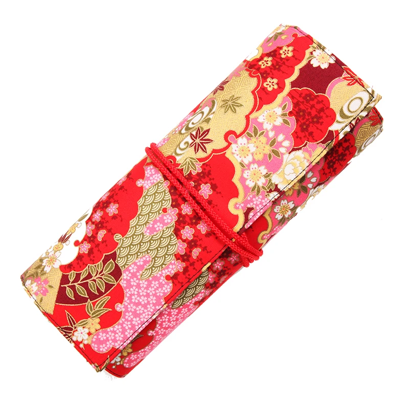 Professional Makeup Brush Bag Retro Foundation Eye Shadows Lipsticks Powder Make Up Pack Brushes Tools Cotton printing Bags | Красота и