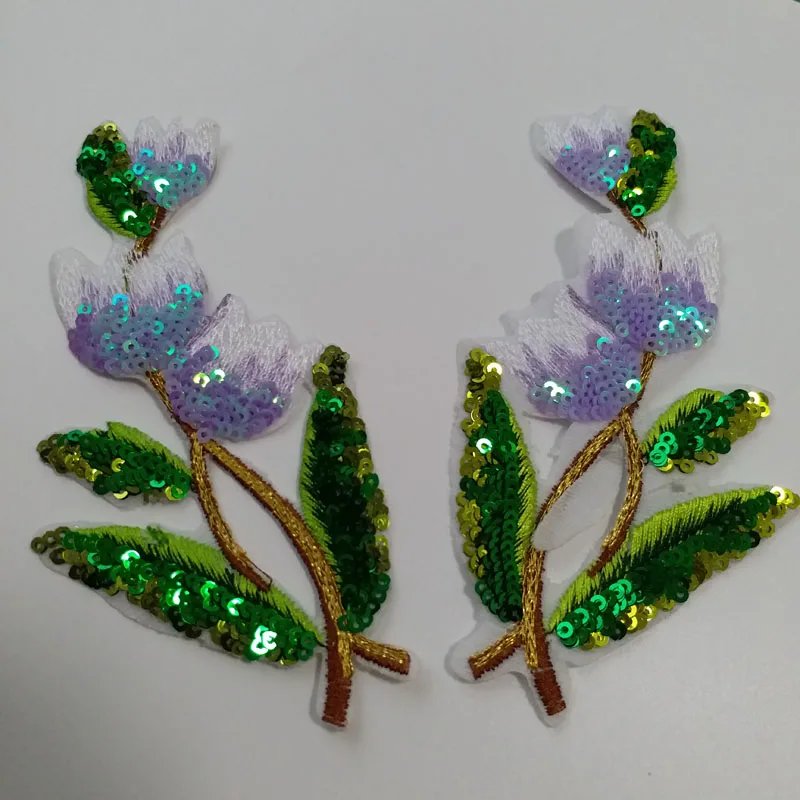 1 пара блестки цветок орхидеи патчи для одежды|flower patch|patches for clothingflower patches clothing |