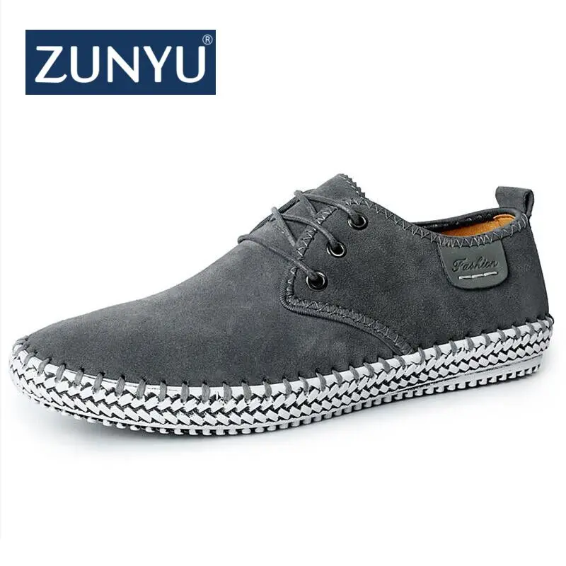 ZUNYU Brand Minimalist Design 100% Genuine Suede Leather Mens Leisure Flat Spring Formal Casual Dress Oxford Shoes | Обувь