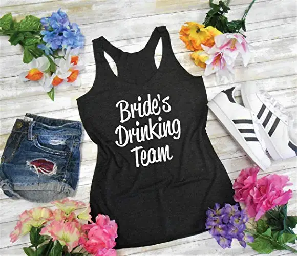 Жилет невесты Drinking Team безрукавки Повседневное Вегас девичник вечерние маскарад
