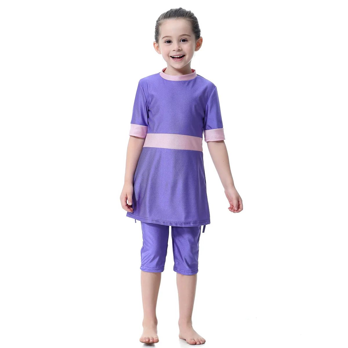 Мусульманский купальник для маленьких девочек детский скромный купальный