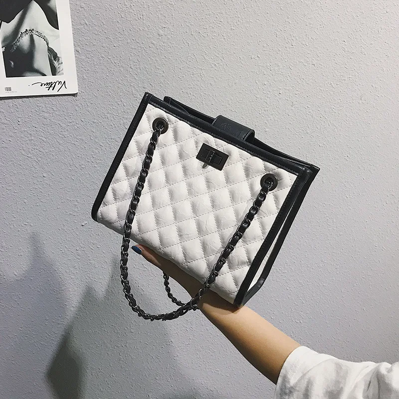 Bags For Women 2019 PU Leather Shoulder Ladies Handbag Luxury Brand Chain Cross Body Large Shopping Tote Bag Woman | Багаж и сумки