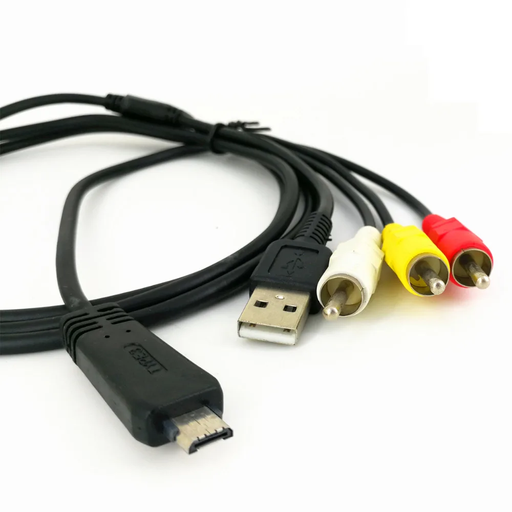 VMCMD3 VMC MD3 USB AV патч корд кабель для Sony Cybershot Камера DSC W350 W360 W370 W380 W390|av cord|usb av cableav cable for