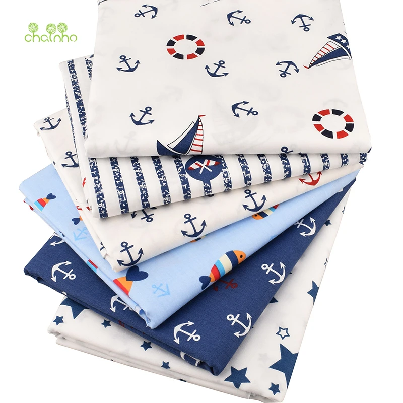 Chainho новая серия Парусников саржевая хлопчатобумажная ткань для