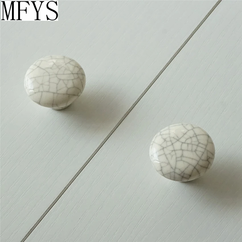 Ручки кухонного шкафа/ручки для ящиков комодов ручки Knb/белые керамические