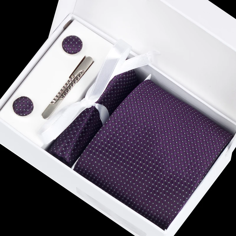 Мужской формальный комплект галстуков 8 см запонки карманные квадратные Зажимы