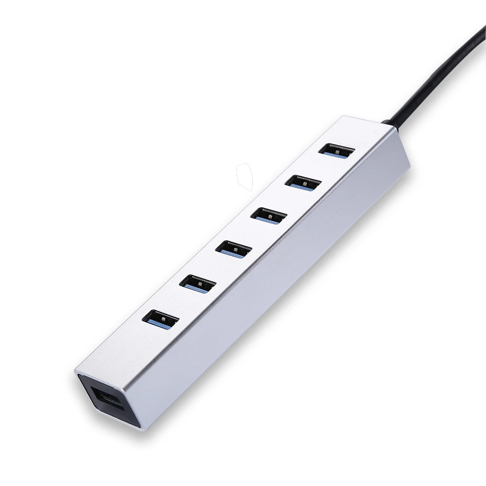 Алюминиевый 7 портов USB концентратор 2 0 3 сплиттер адаптер для ноутбука Аксессуары