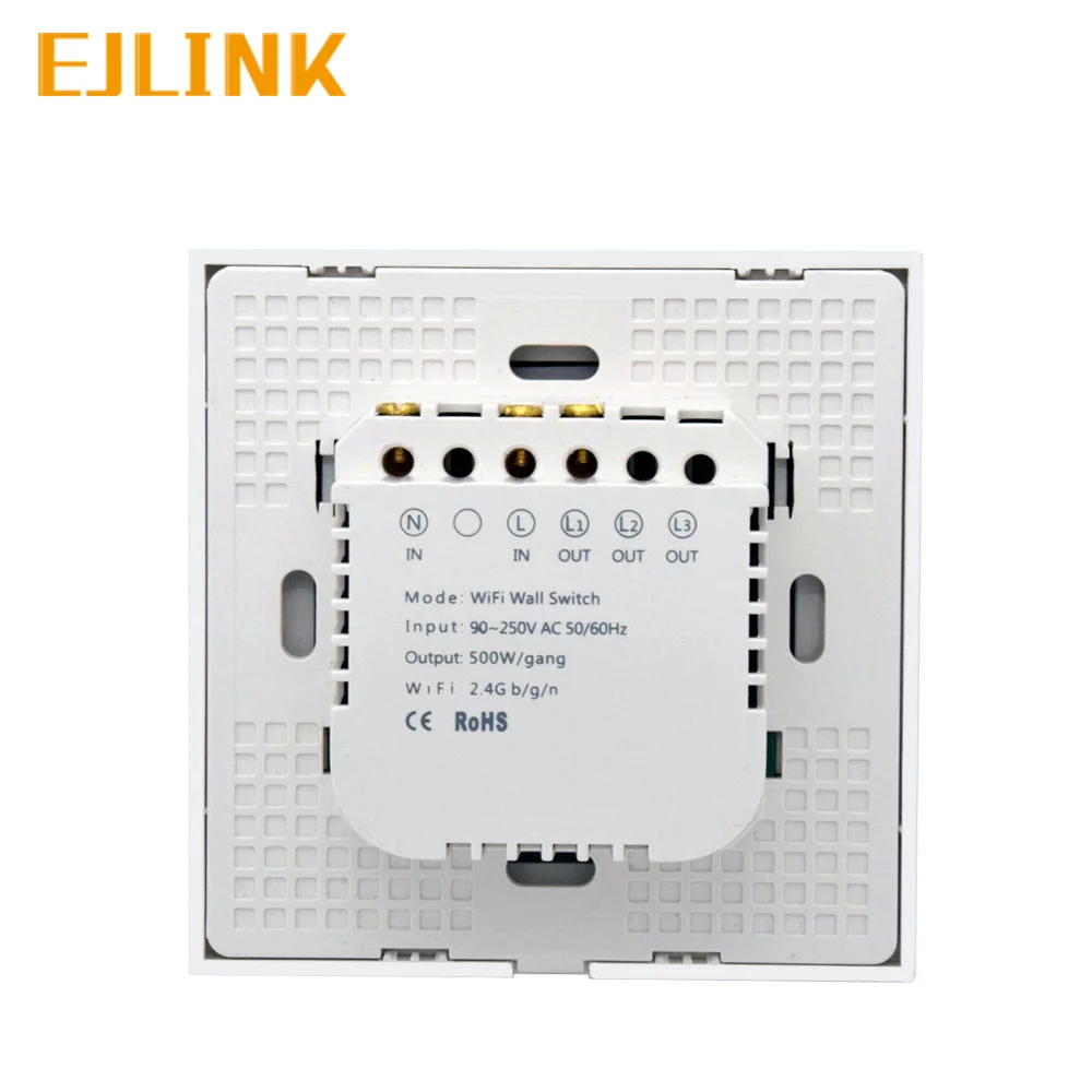EJLINK ЕС Великобритания умный Wifi переключатель настенный сенсорный выключатель