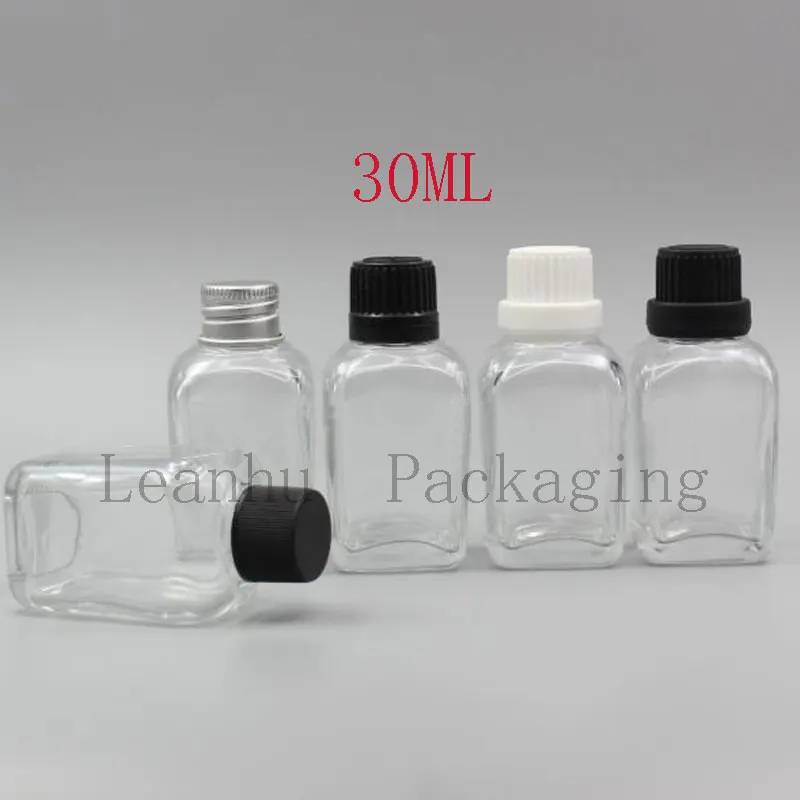 Glass Essential oil Bottles With Screw Cap, 30ML Empty Cosmetic Containers, Mini Sample Containers, Refillable Makeup Container