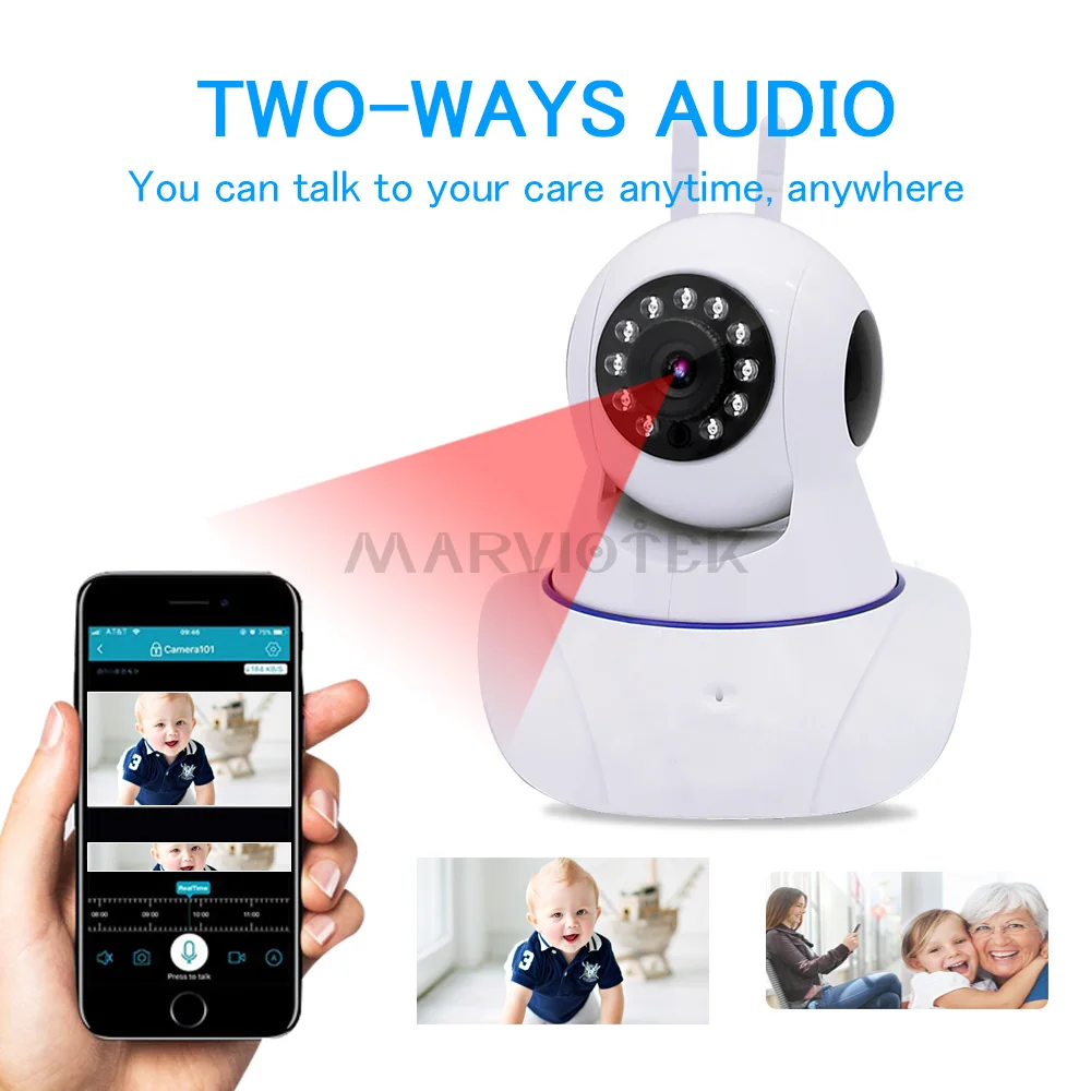 Охранных Беспроводной IP Камера Wi-Fi мини видеонаблюдение 720 P 1080 Ночное видение CCTV