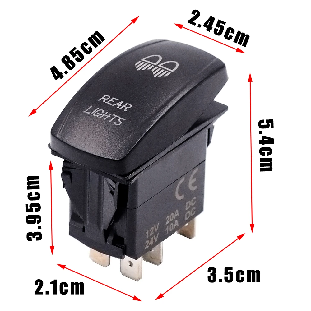 Синий DC 12V 20A 5PIN LED дальнего света переключатели бар проводки жгут жгута