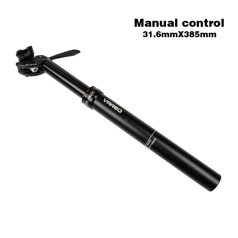 31.6X385 Manual Подседельный штырь для горного велосипеда, амортизатор, регулируемый подъемник сидения 30,9, 31,6*385 мм, ход 100 мм, Пипетка для велосипеда - Цвет: 31.6X385 Manual