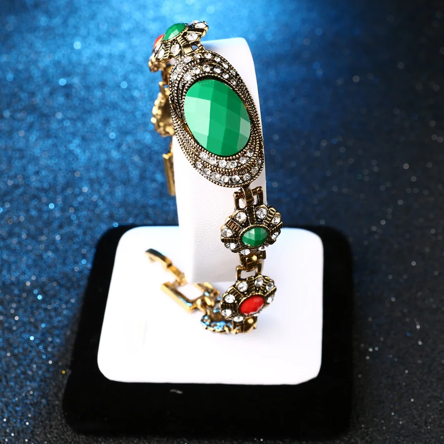 Модный Цветной золотой браслет 2016 индийские ювелирные изделия новые большие