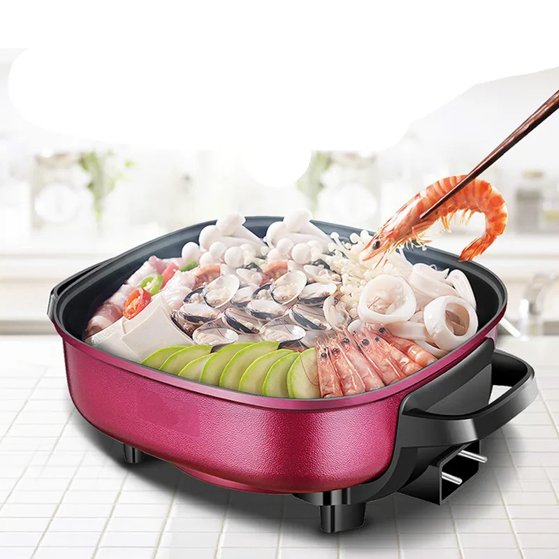 

Hot Plates Electric hotpot multifunctional household non-stick flat electric frying pan Fried