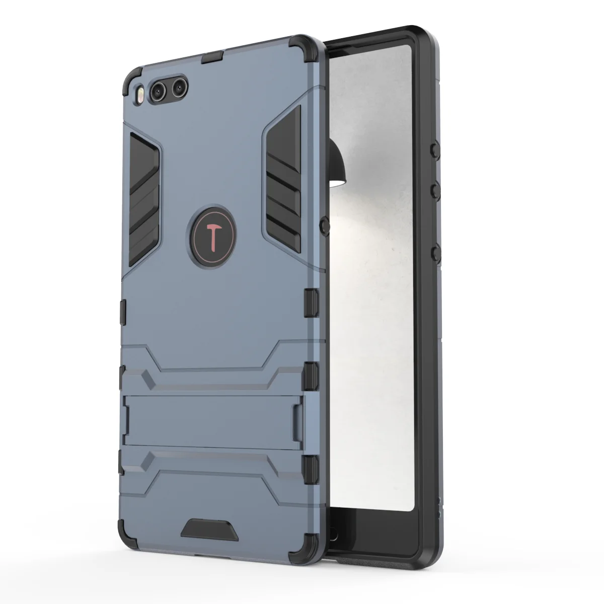 navy Для Smartisan Nut pro 2/Pro/3/R1/U3/U2 Pro Чехол «Железный человек» Силиконовый противоударный чехол с жесткой подставкой защитный чехол для мобильного телефона - Цвет: navy
