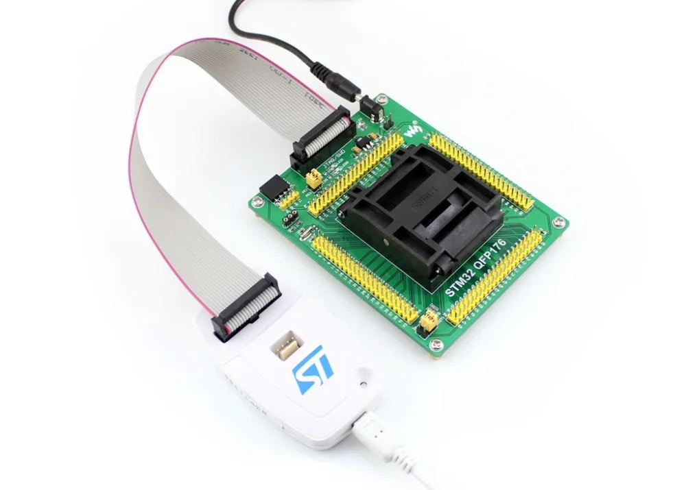 STM32 Socket STM32-QFP176 QFP176 LQFP176 0.5mm Pitch Yamaichi IC51-1764-1505-5 Designed for MCU Supports JTAG SWD USART | Компьютеры и