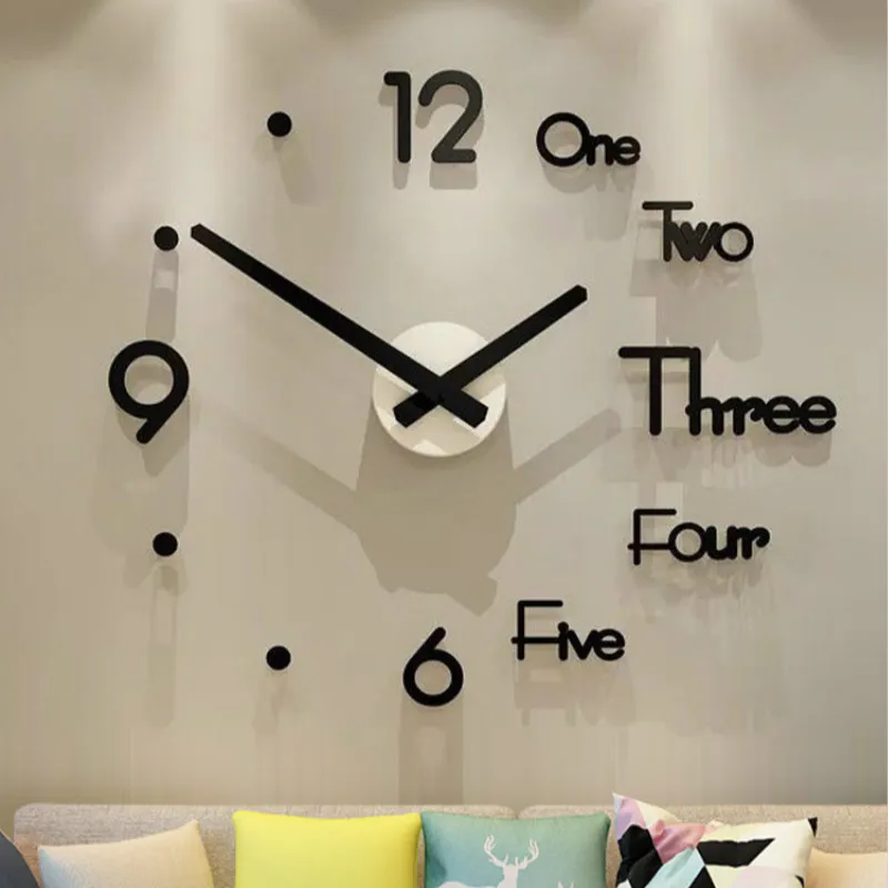 Часы цифровые часы Diy настенные Гостиная дома Современная мода минималистичное