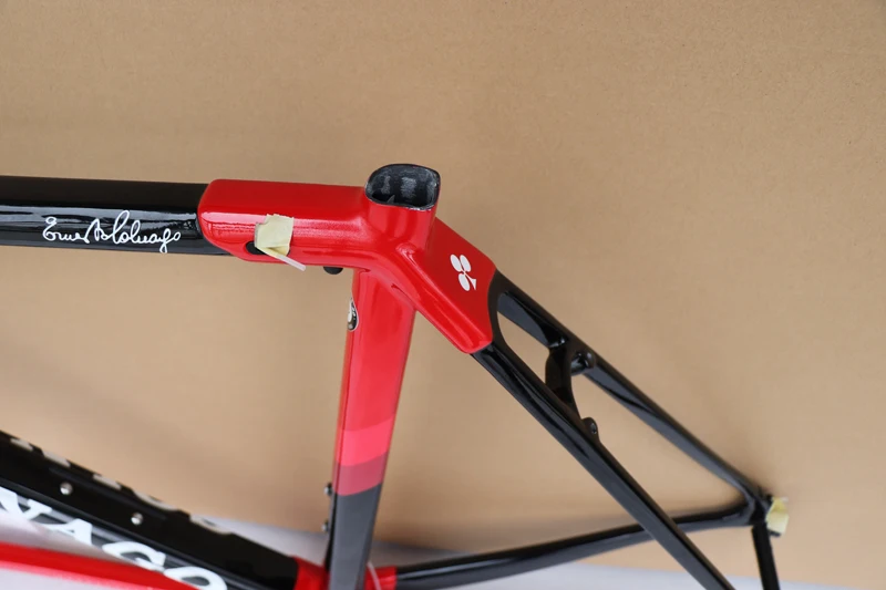 C649 Colnago C64 углеродная рама для T1100 углеродистая рама для дорожного велосипеда глянцевое покрытие черного и красного цвета с белым наклейка