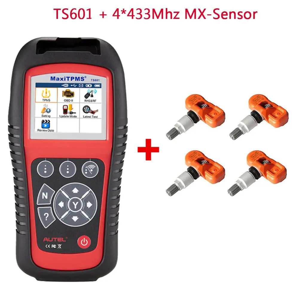 AUTEL MaxiTPMS TS601 TPMS активатор давления в шинах полный TPMS инструмент для программирования активации система мониторинга шин сканер Инструменты - Цвет: with 433mhz