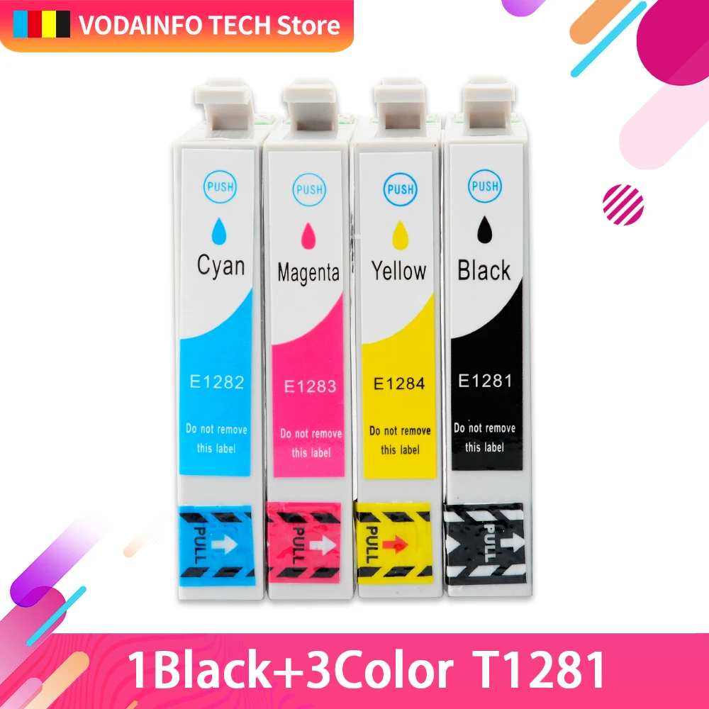 Совместимый T1281 T1285 чернильный картридж для Stylus SX235W SX425W SX445W S22 SX125 SX130 SX438W