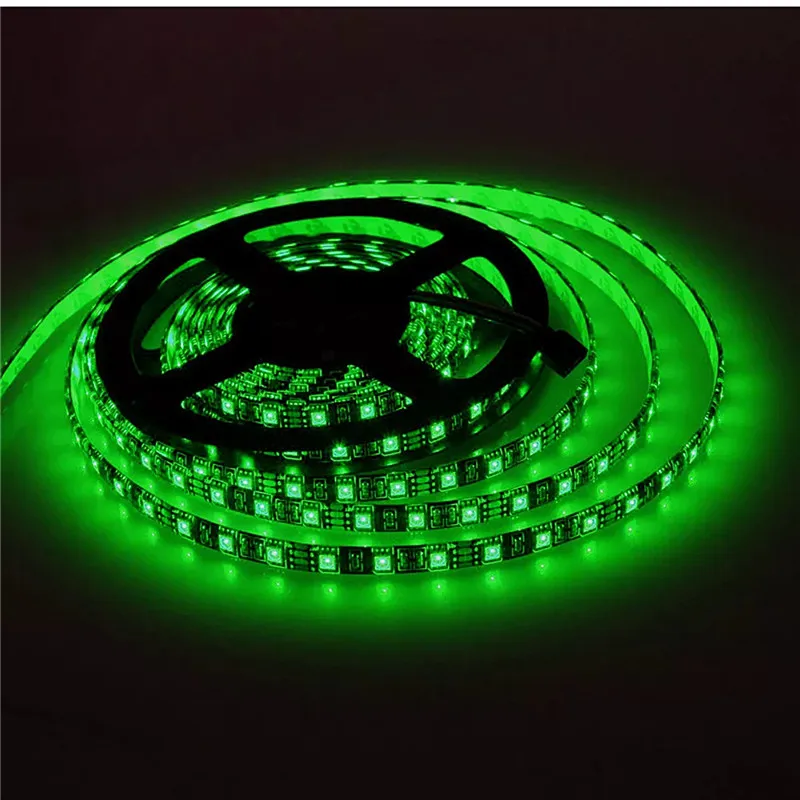 16.4ft 60leds/m черная печатная плата SMD 5050 Светодиодная лента водонепроницаемая