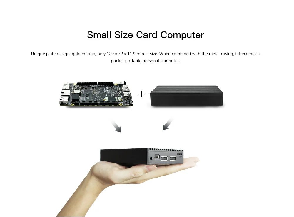 ROC RK3399 ПК на базе серверного уровня ARM Cortex A72, работает с Android 8,1 и Ubuntu 18,04, поддержка PD 2,0 и PO