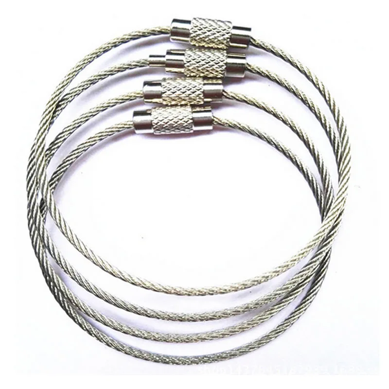 5 шт./упак. фиксирующий винт Проволока из нержавеющей стали брелок каната для