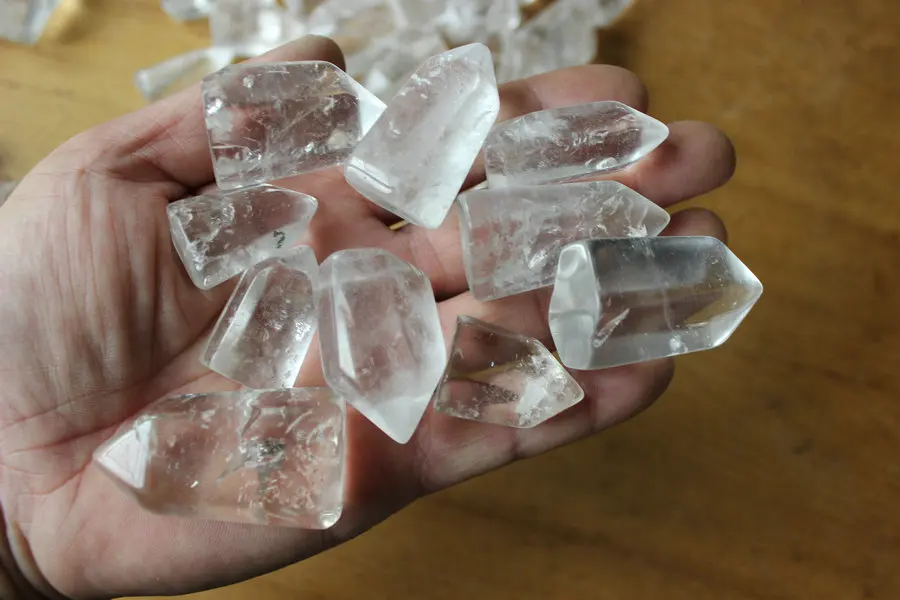 10 шт. натуральный прозрачный кварцевый кристалл | Дом и сад