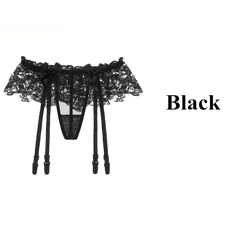 Style 3 Black Garter Сексуальное нижнее белье, кружевные сексуальные чулки, набор, горячее женское нижнее белье, женские нейлоновые чулки до бедра, подвязки, колготки на подтяжках, пояс - Цвет: Style 3 Black Garter