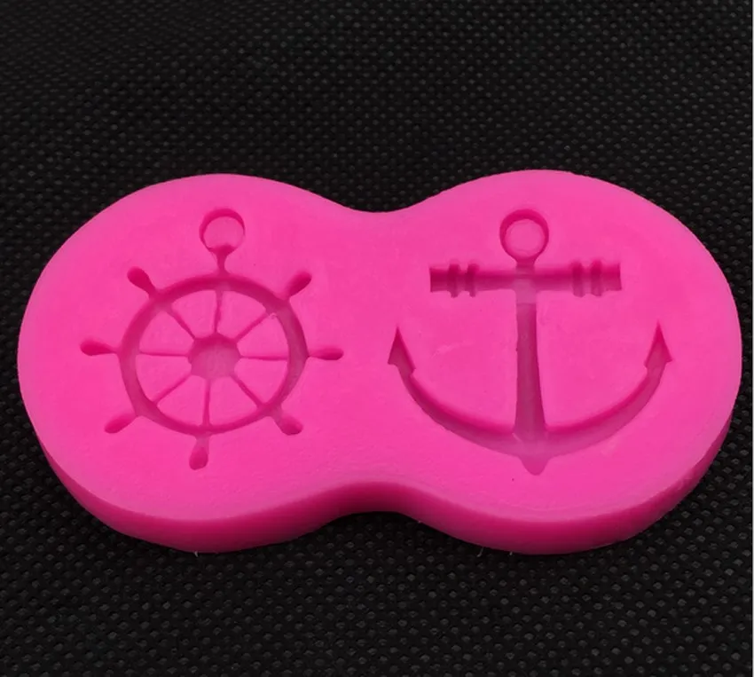 Штурвал и Якорь силиконовые формы Шоколадные помадные украшения торта | Дом сад