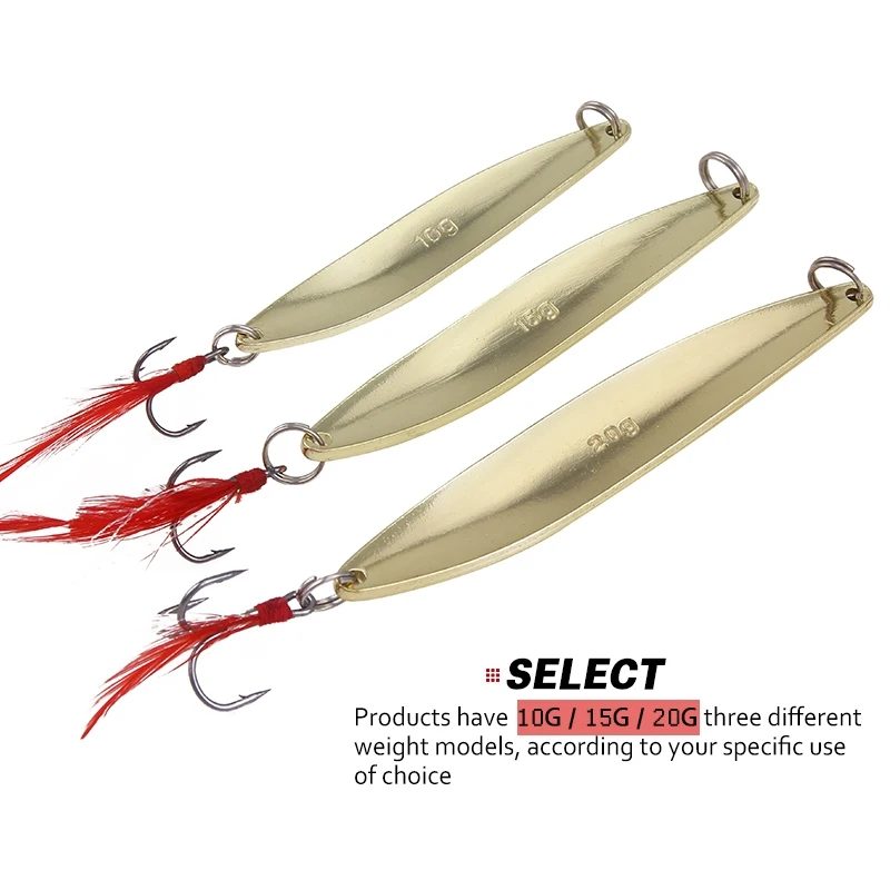 SEAPESCA 1 шт. 10 г/15 г/20 г металлическая ложка приманка рыболовная Pesca Peche Wobblers Isca