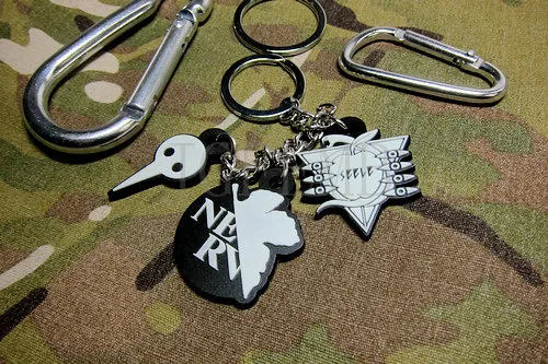Светящиеся Evangelion EVA брелок тактический боевой 3D ПВХ патч значки PB488|patch badge|3d pvc