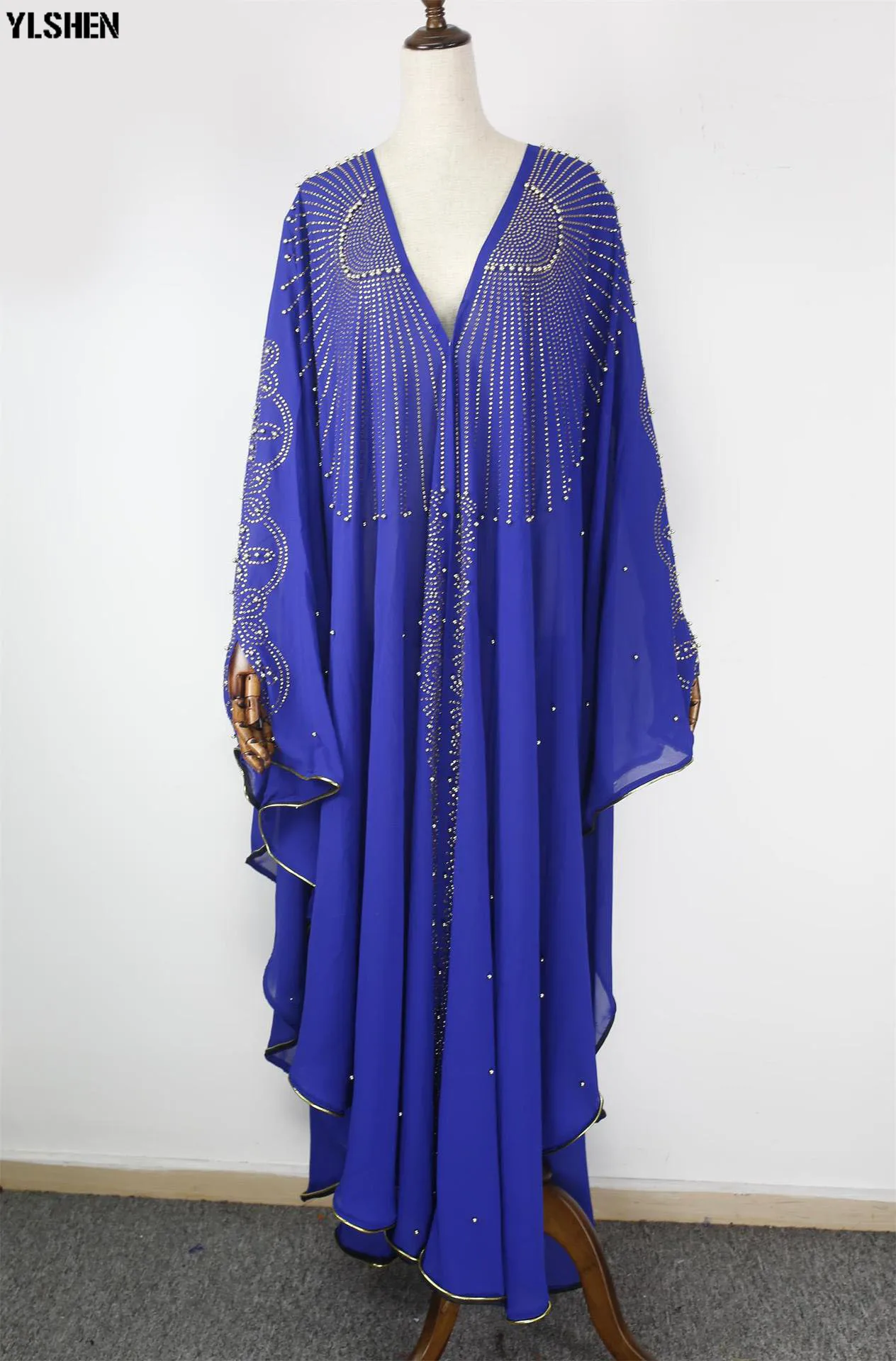 

Африканские платья для женщин Дашики Бриллиантовая африканская одежда базин богатый абайя Дубай халат бубоу вечерняя одежда длинное Африк...