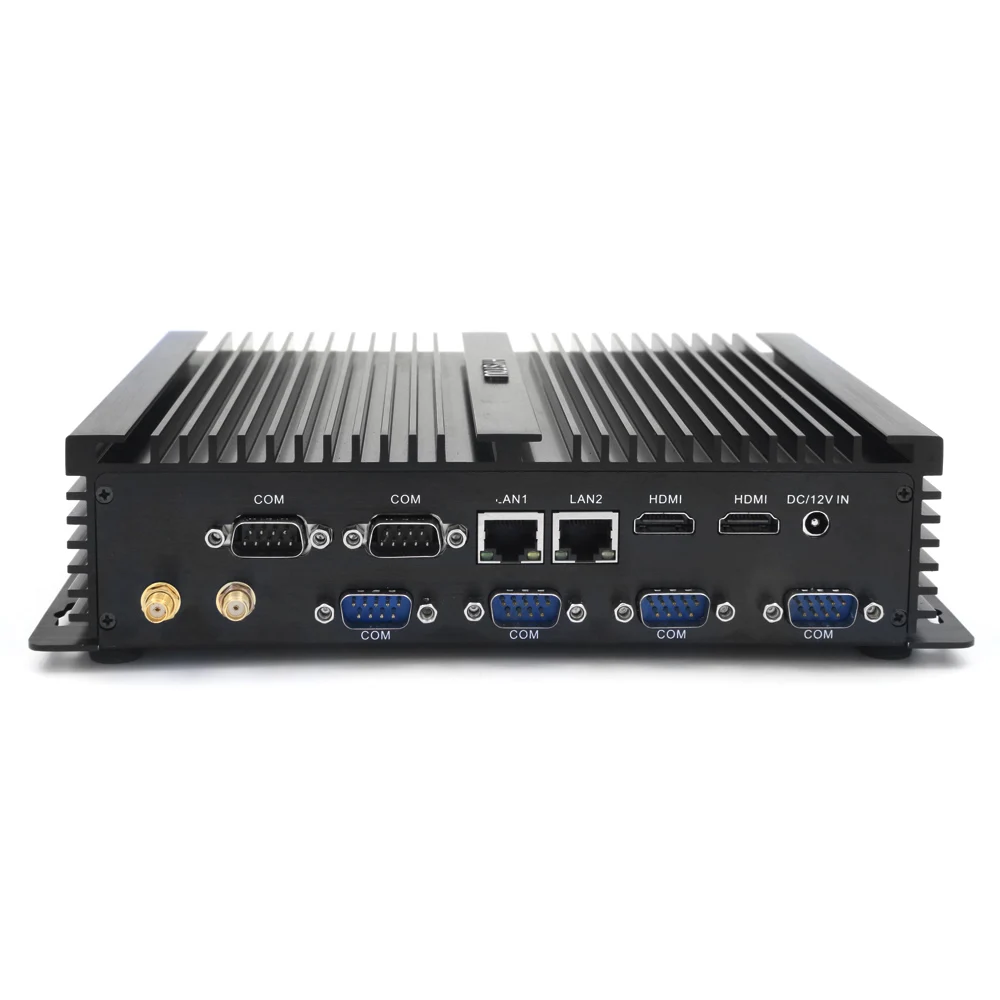 Оригинальный hystou FMP04B безвентиляторный 12 В мини ПК Core I7 4510U I5 4200U I3 4010U Intel QS77 с SATA/MSATA