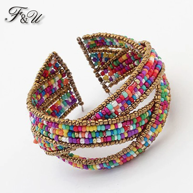 F & U европейский и американский богемный браслет с бусинами отверстия B237|bead