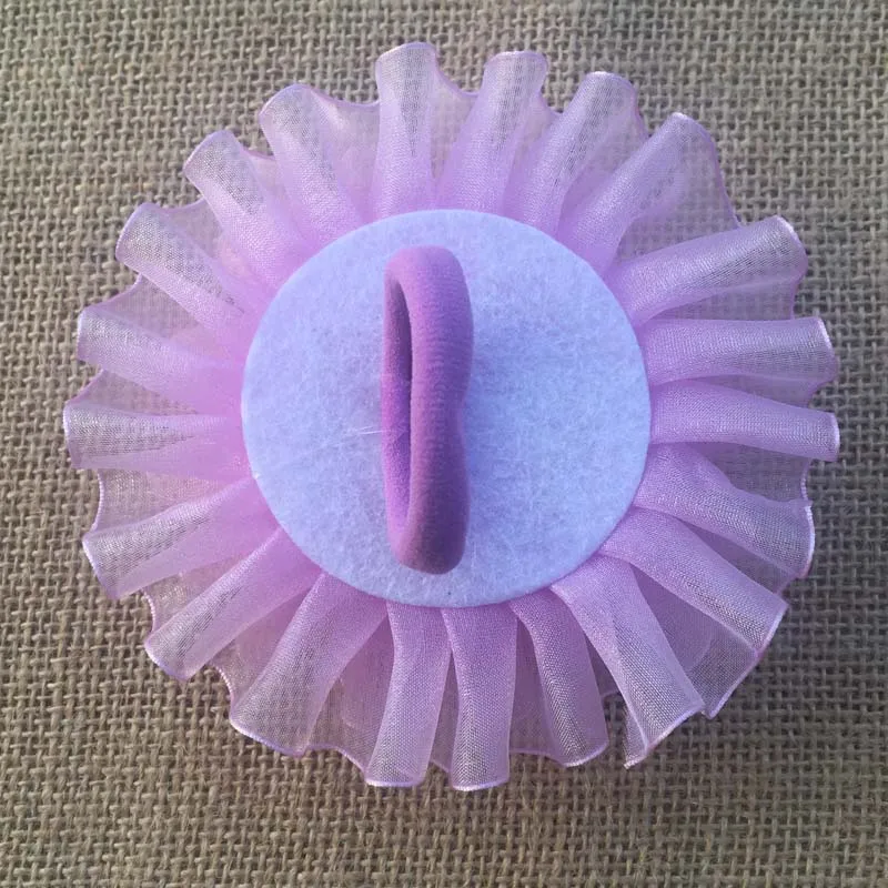 Аксессуары для волос тюлевые цветы с оборками 2 шт. | одежды